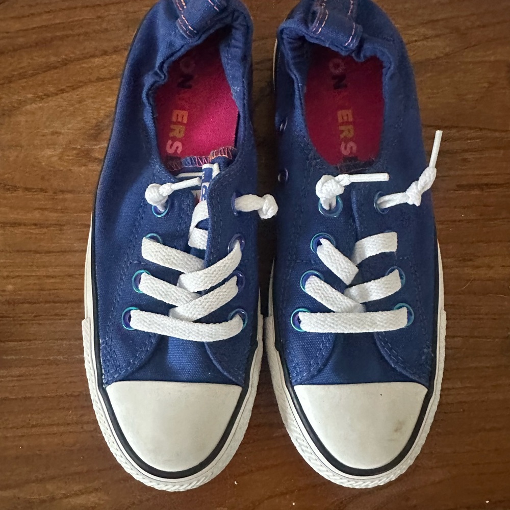 Converse Blue and White Sneakers